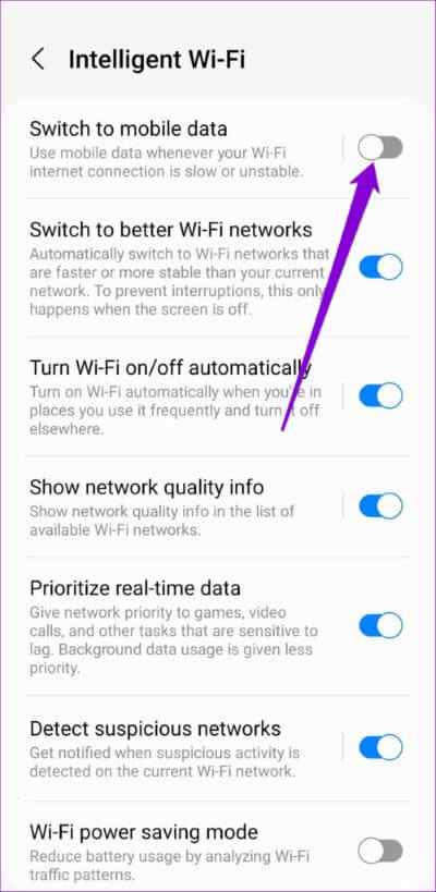 Disable-Switch-to-Mobile-Data-on-Android-500x1024-1 أفضل 7 طرق لإصلاح عدم اتصال Android بشبكة Wi-Fi تلقائيًا