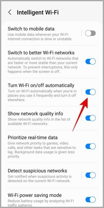 Disable-Turn-Wi-Fi-On-or-Off-Automatically-on-Android أفضل 6 طرق لإيقاف تشغيل Wi-Fi تلقائيًا على Android