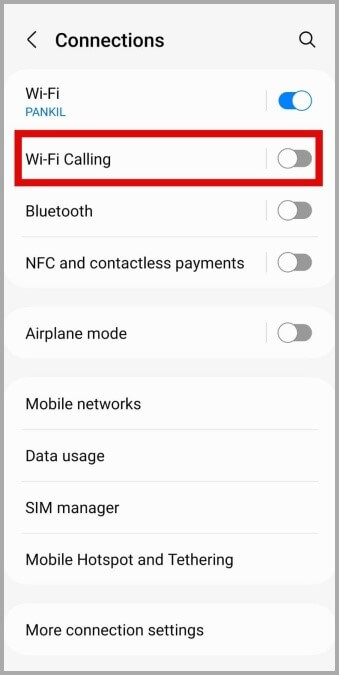 Disable-Wi-Fi-Calling-on-Android أفضل 6 طرق لإيقاف تشغيل Wi-Fi تلقائيًا على Android