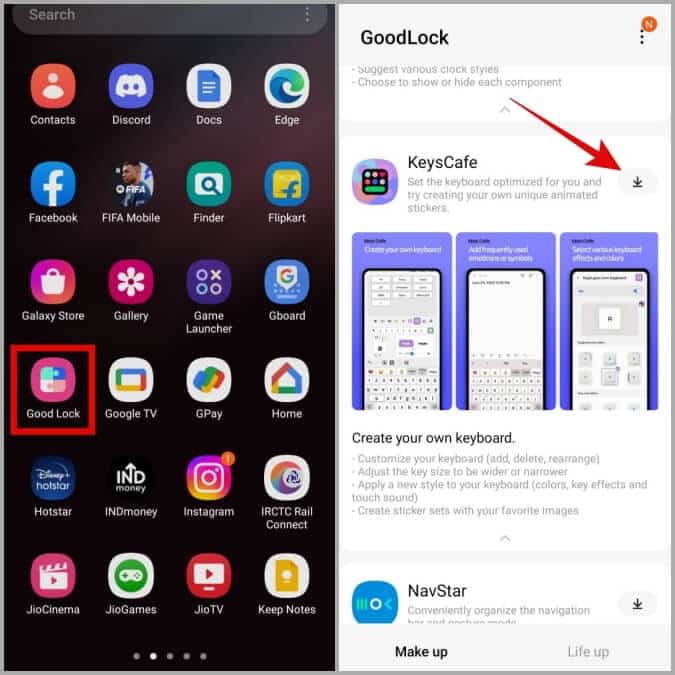 Download-KeysCafe-on-Samsung-Galaxy-Phone كيفية تغيير سمة لوحة مفاتيح Samsung باستخدام وحدات Good Lock