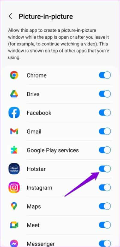 Enable-PiP-for-Apps-on-Android-500x1024-1 أفضل 6 طرق لإصلاح عدم عمل وضع الصورة في الصورة على Android