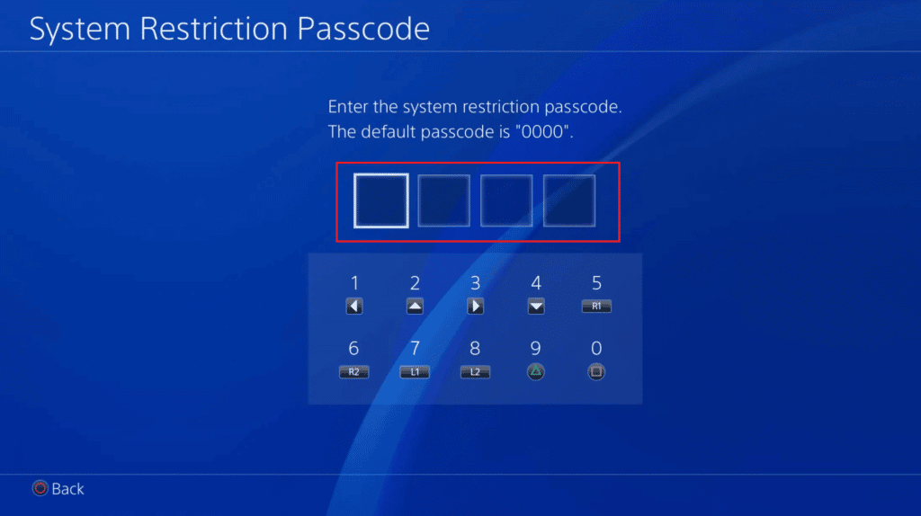Enter-your-passcode-1024x574-1 كيفية تغيير الرقابة الأبوية على PS4