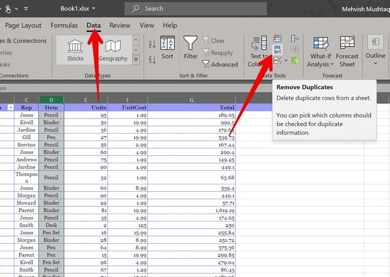 كيفية البحث عن التكرارات وإزالتها في Excel - %categories
