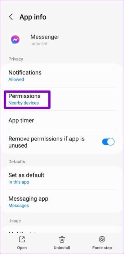 Facebook-Messenger-Permissions-on-Android-1-500x1024-1 أفضل 7 طرق لإصلاح عدم عمل كاميرا Facebook Messenger على Android و iPhone