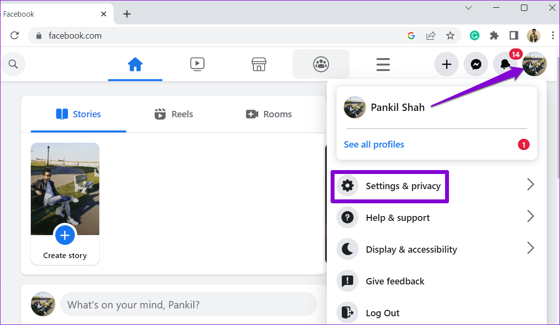 Facebook-Settings-and-Privacy-1 أفضل 6 طرق لإصلاح عدم تسجيل الدخول Facebook Messenger على Android و iPhone