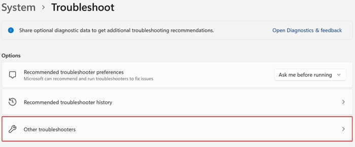 Fix-Calculator-Other-Troubleshooter كيفية إصلاح عدم عمل تطبيق الآلة الحاسبة في Windows