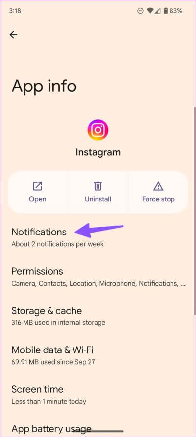 أفضل 9 طرق لإصلاح عدم عمل إشعارات Instagram ما لم تفتح التطبيق - %categories