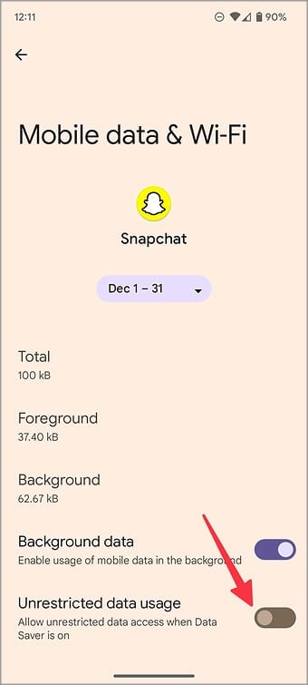 أفضل 9 طرق لإصلاح عدم عمل Snapchat على بيانات الجوال - %categories