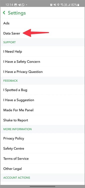 Fix-Snapchat-not-working-on-mobile-data-17 أفضل 9 طرق لإصلاح عدم عمل Snapchat على بيانات الجوال