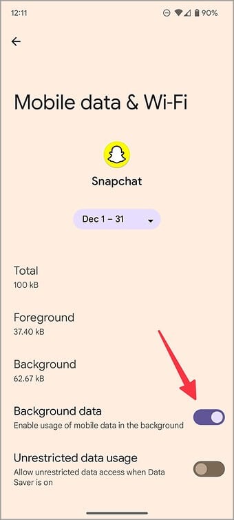 أفضل 9 طرق لإصلاح عدم عمل Snapchat على بيانات الجوال - %categories