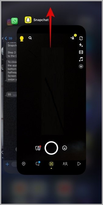 Force-Close-Snapchat-on-iPhone أفضل 8 طرق لإصلاح تأخر تطبيق Snapchat على الهاتف المحمول