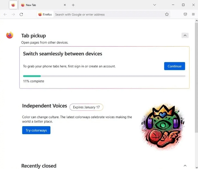 Gaming-browsers-firefox-view.jpg أفضل متصفحات الألعاب على Windows