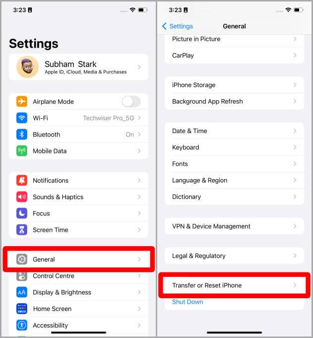 General-Settings-iOS 5 طرق لإصلاح عدم اتصال iOS 16 بشبكة Wi-Fi