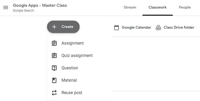 Google-Classroom-Classwork-Tab.jpg أفضل النصائح والبرامج التعليمية لـ Google Classroom