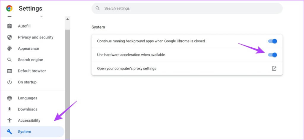 Hardware-Acceleartion-Chrome-1024x473-1 10 طرق لإصلاح عدم تشغيل Amazon Prime Video بدقة عالية على المتصفح