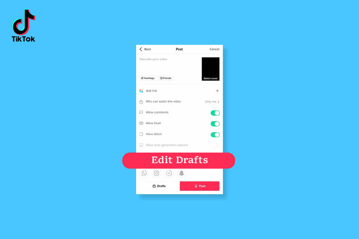 How-to-Continue-Editing-A-draft-on-Tiktok كيفية تحرير وحفظ مسودة على TikTok