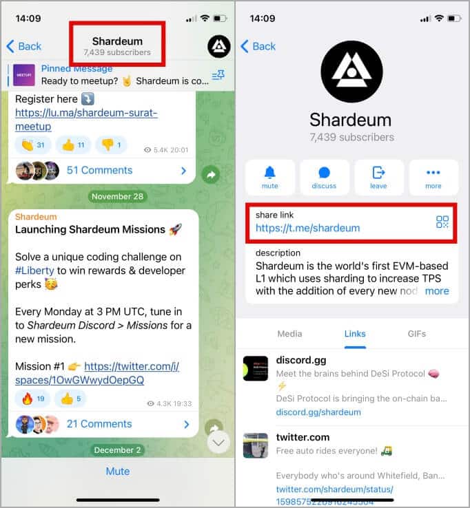 How-to-Copy-Telegram-Profile-link-11 كيفية نسخ ملف تعريف Telegram ، المجموعة ، القناة ، روابط الرسائل