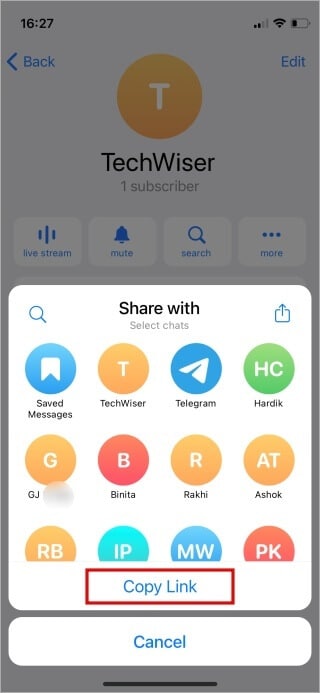 How-to-Copy-Telegram-Profile-link-21 كيفية نسخ ملف تعريف Telegram ، المجموعة ، القناة ، روابط الرسائل