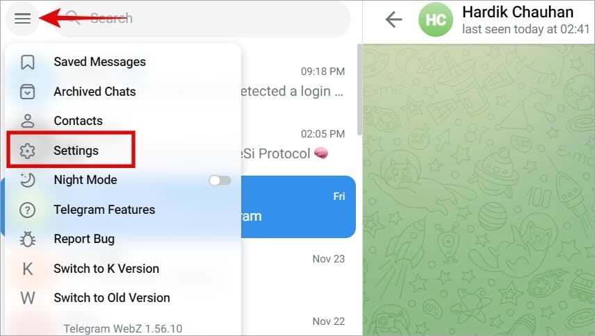How-to-Copy-Telegram-Profile-link-4 كيفية نسخ ملف تعريف Telegram ، المجموعة ، القناة ، روابط الرسائل