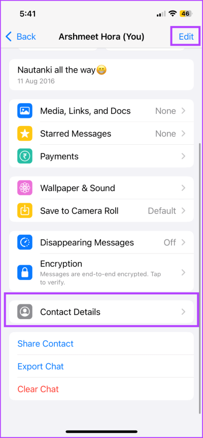 How-to-Get-Your-Name-Instead-of-Your-Number-2-713x1536-1 كيف تراسل نفسك على WhatsApp من iPhone و Android و الويب و سطح المكتب