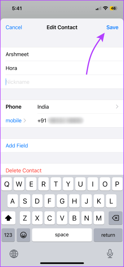 How-to-Get-Your-Name-Instead-of-Your-Number-3-713x1536-1 كيف تراسل نفسك على WhatsApp من iPhone و Android و الويب و سطح المكتب