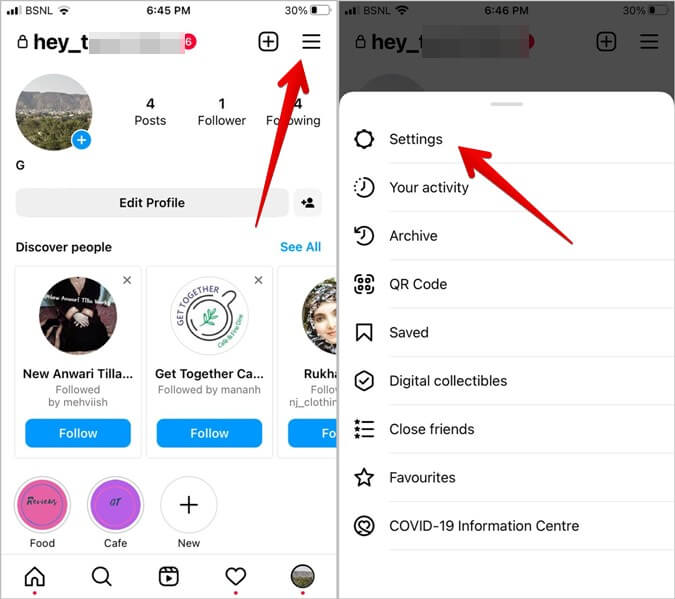 Instagram-App-settings كيفية إيقاف تشغيل التعليقات على منشورات أو البث المباشر أو الإعلانات أو الفيديو على Instagram