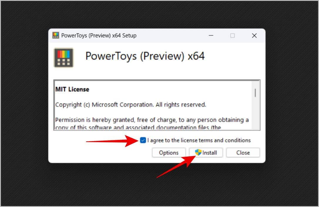Installing-Power-Toys-application اصلاح يتم فتح ملف / مجلد في برنامج آخر على Windows: كيفية البحث عنه وحذفه