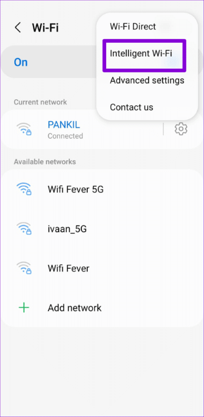 Intelligent-Wi-Fi-Settings-on-Android-500x1024-1 أفضل 7 طرق لإصلاح عدم اتصال Android بشبكة Wi-Fi تلقائيًا