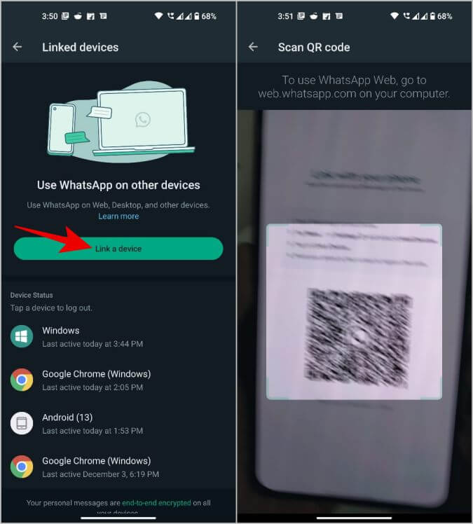 Link-a-device-on-WhatsApp كيفية استخدام نفس حساب WhatsApp على هاتفين