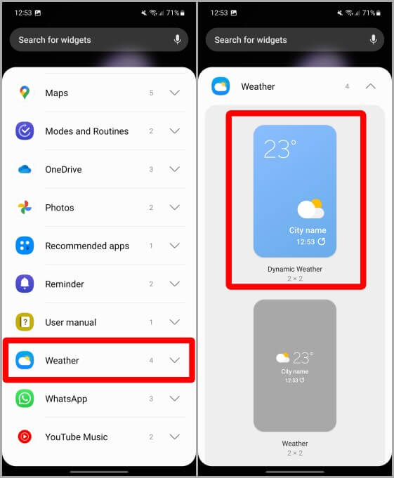 كيفية إدارة ويدجت الطقس على الشاشة الرئيسية لهواتف Samsung Galaxy - %categories