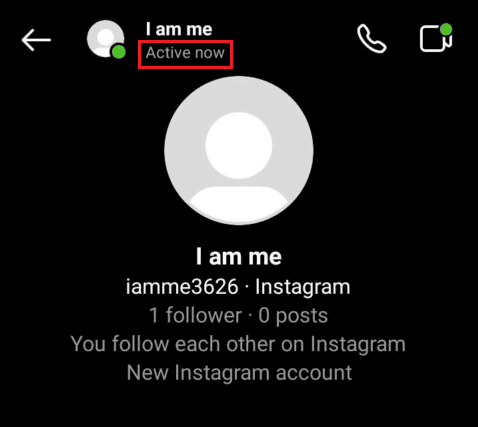Locate-the-status-under-the-IG-username-in-the-chat-window-to-see-their-IG-activity كيف ترى نشاط شخص ما على Instagram