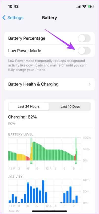 Low-Power-Mode-474x1024-1 8 إصلاحات لعدم تحميل الصور في Slack على iPhone و Android