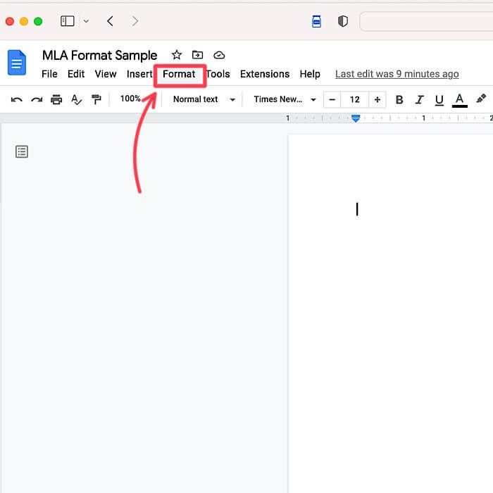 MLA-format كيفية الكتابة بتنسيق MLA في مستندات Google