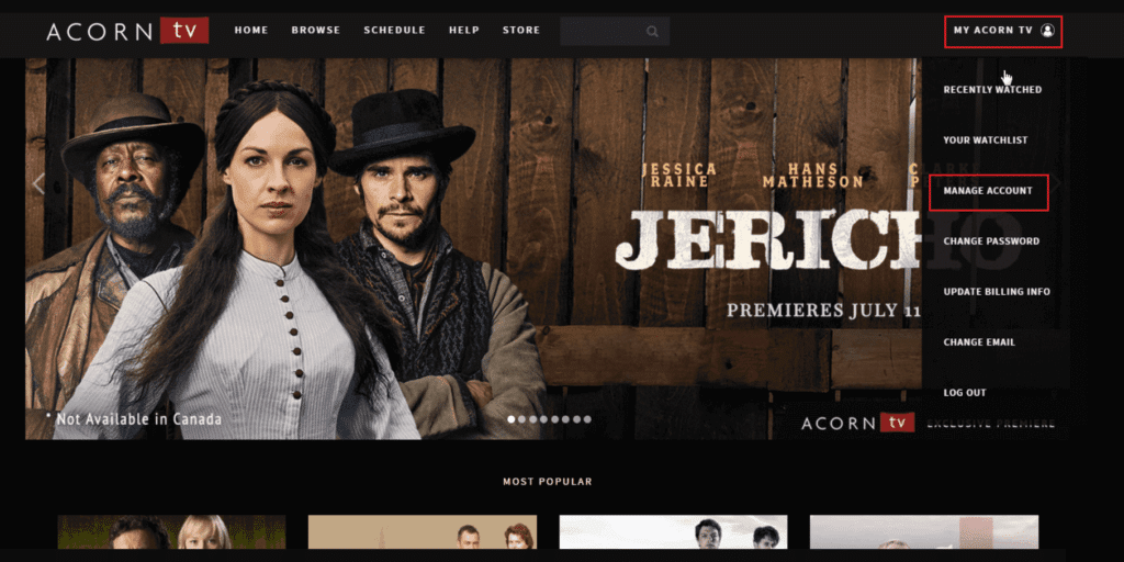MY-ACORN-TV-MANAGE-ACCOUNT-1024x512-1 كيفية إلغاء اشتراك Acorn TV