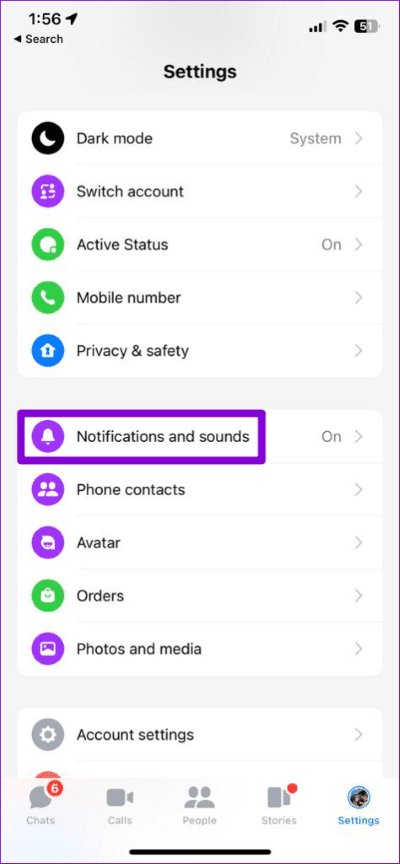 Messenger-Notification-Settings-on-iPhone-474x1024-1 أفضل 7 طرق لإصلاح عدك عمل صوت الإشعار على Facebook Messenger