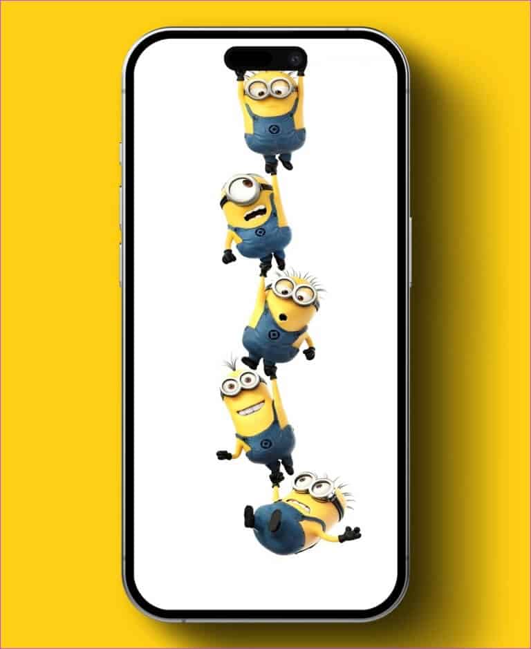 Minion-768x939-1 أفضل 11 خلفية Dynamic Island لـ iPhone 14 Pro و iPhone 14 Pro Max