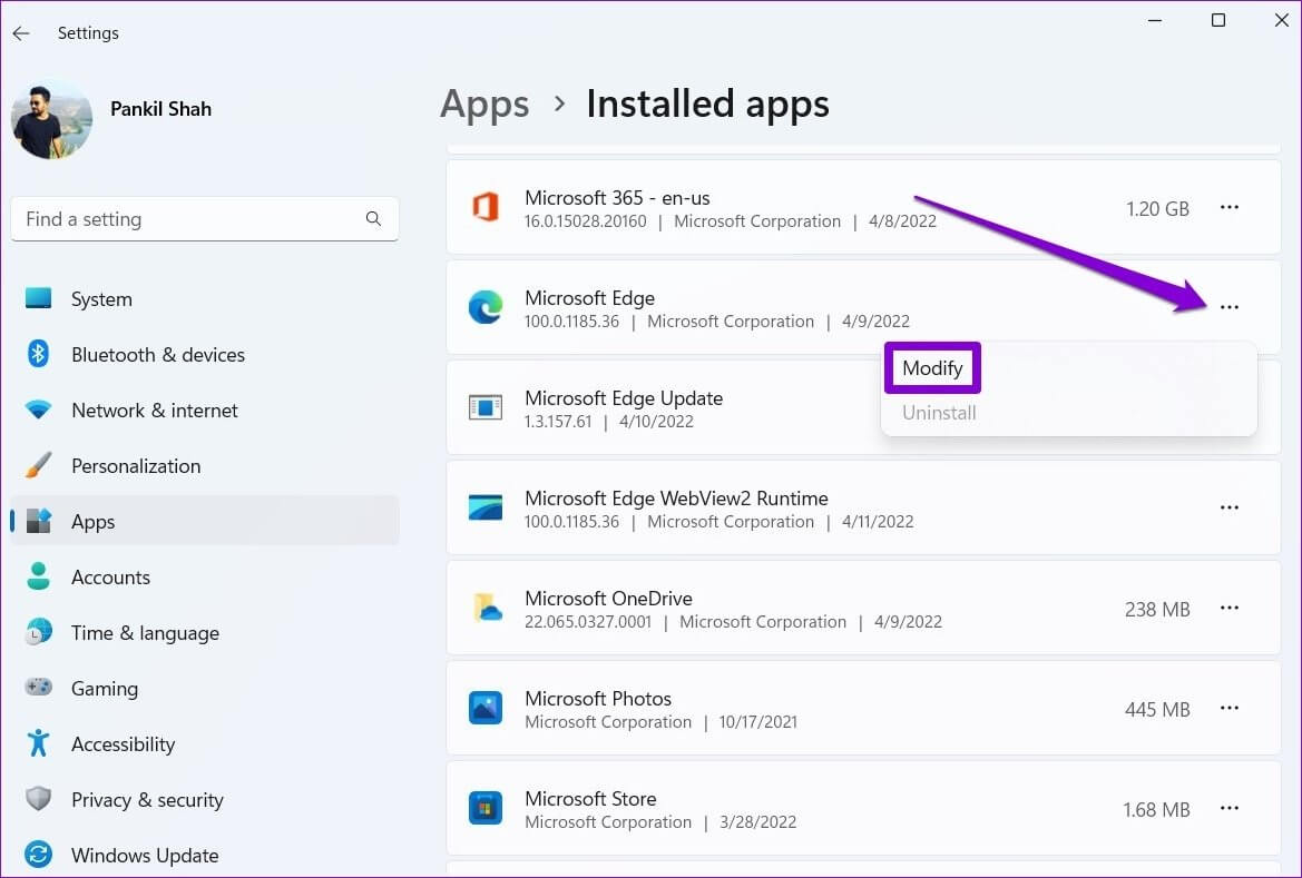 Modify-Edge-5 أفضل 8 طرق لإصلاح استخدام الذاكرة المرتفع في Microsoft Edge على Windows 10 و Windows 11