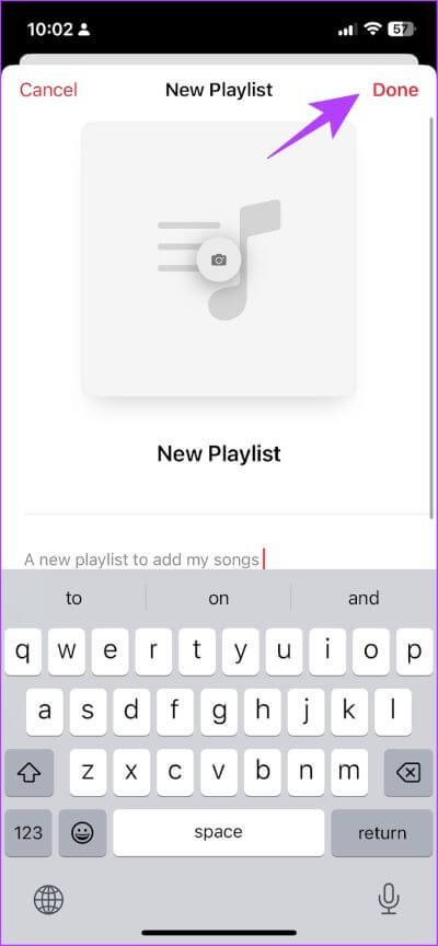 New-Playlist-Added كيفية عمل قائمة تشغيل على Apple Music وفرزها على iPhone