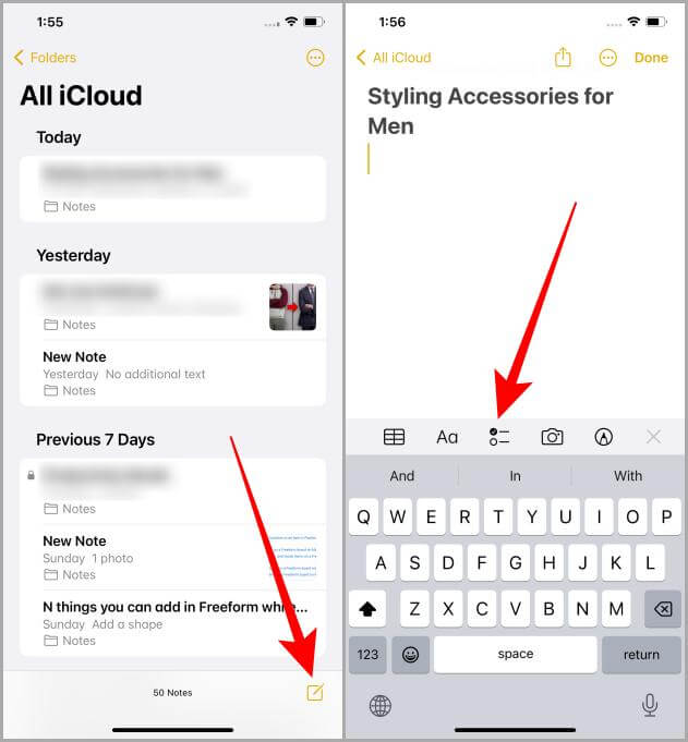 كيفية عمل قوائم تحقق على iPhone باستخدام تطبيق Notes - %categories