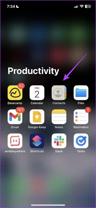 Open-Contacts-App-e1671045479715 كيفية تشغيل تجاوز الطوارئ على iPhone للسماح بإشعارات محددة في وضع عدم الازعاج