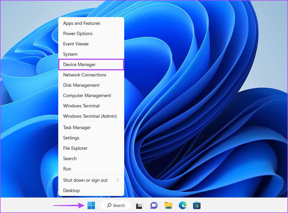 Open-Device-Manager-1-1 أفضل 7 طرق لإصلاح عدم عمل الكاميرا في Google Chrome على Windows 11