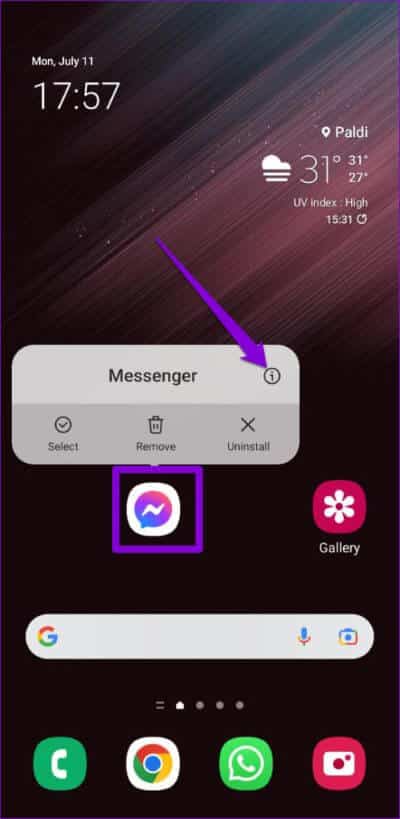 Open-Facebook-Messenger-App-Info-3-500x1024-1 أفضل 6 طرق لإصلاح عدم تسجيل الدخول Facebook Messenger على Android و iPhone