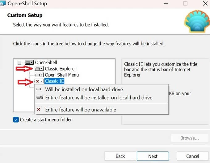 Open-Shell-Setup-2 كيفية جعل Windows 11 يبدو مثل Windows 10