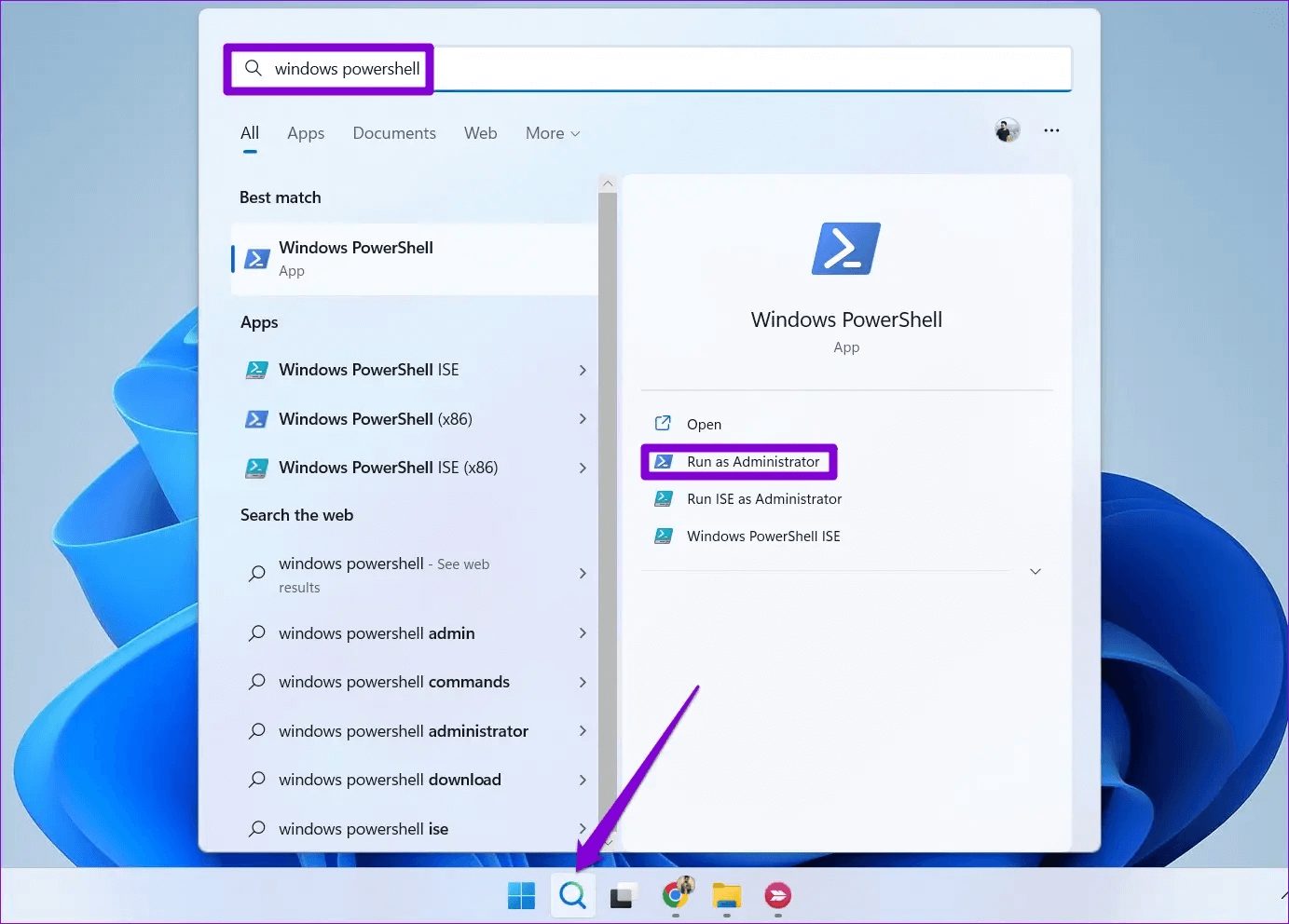 Open-Windows-PowerShell-17 أفضل 6 طرق لعرض قوة إشارة Wi-Fi في Windows 11