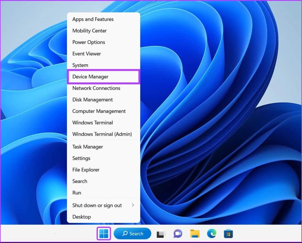 Open_Device_Manager-Win-X أفضل 9 طرق لإصلاح عدم تشغيل ألعاب Steam على Windows 11