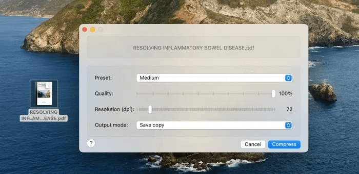 PDF-Shrink-settings-mac.jpg 8 طرق لضغط مستندات PDF على سطح المكتب والجوال