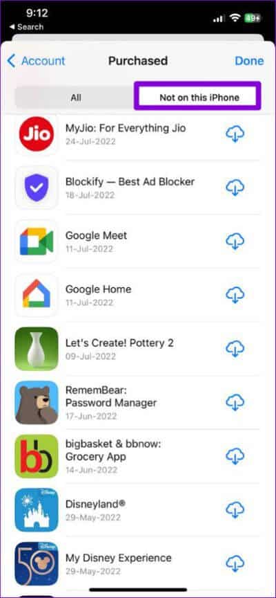Purchased-Apps-on-iPhone-474x1024-1 كيفية عرض وإدارة تطبيقاتك التي تم تنزيلها مسبقًا على Android و iPhone