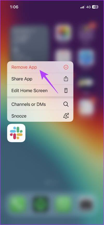 Remove-App-4 8 إصلاحات لعدم تحميل الصور في Slack على iPhone و Android