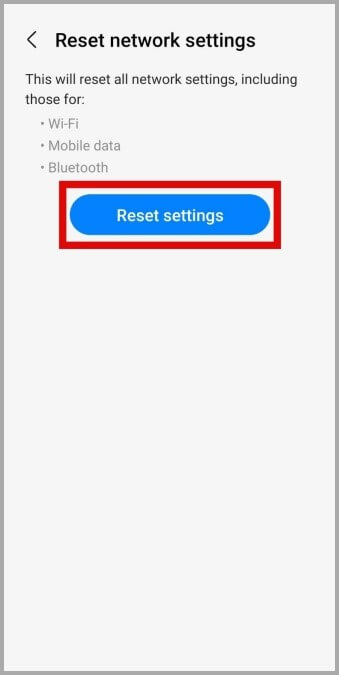 Reset-Network-Settings-Menu-on-Android أفضل 6 طرق لإيقاف تشغيل Wi-Fi تلقائيًا على Android