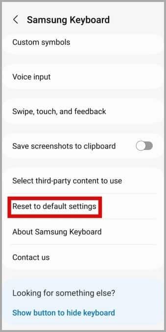 Reset-Samsung-Keyboard-Settings-on-Galaxy-Phone 9 من أفضل الطرق لإصلاح تأخر لوحة مفاتيح Samsung في هواتف Galaxy